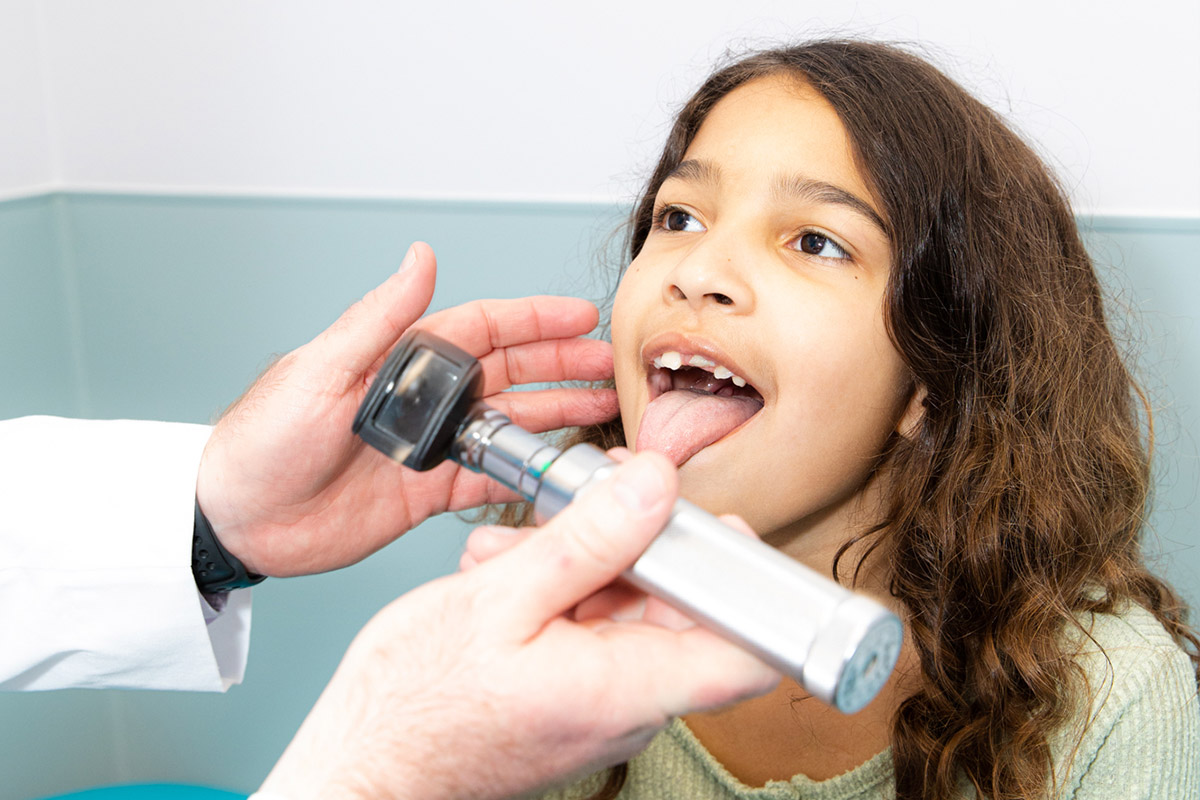 Dr. Todd Johnson with patient