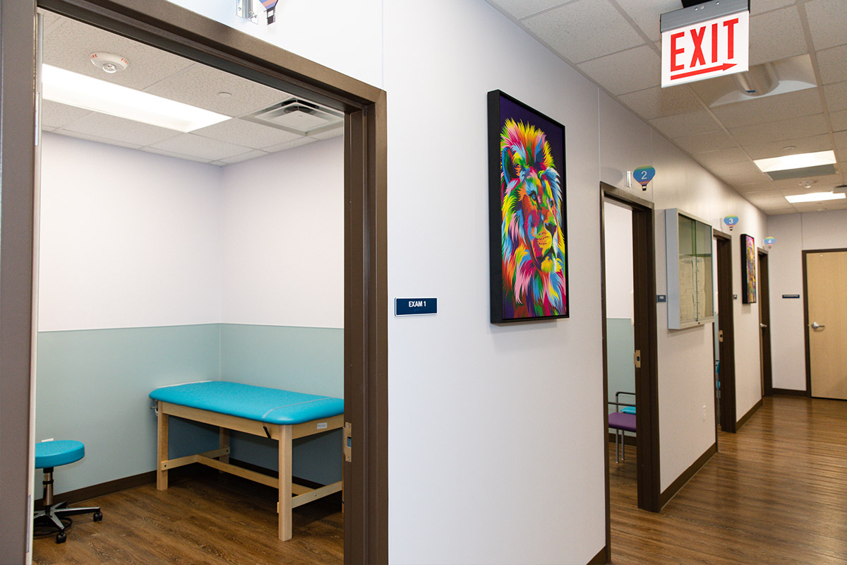 Patient room at Allen