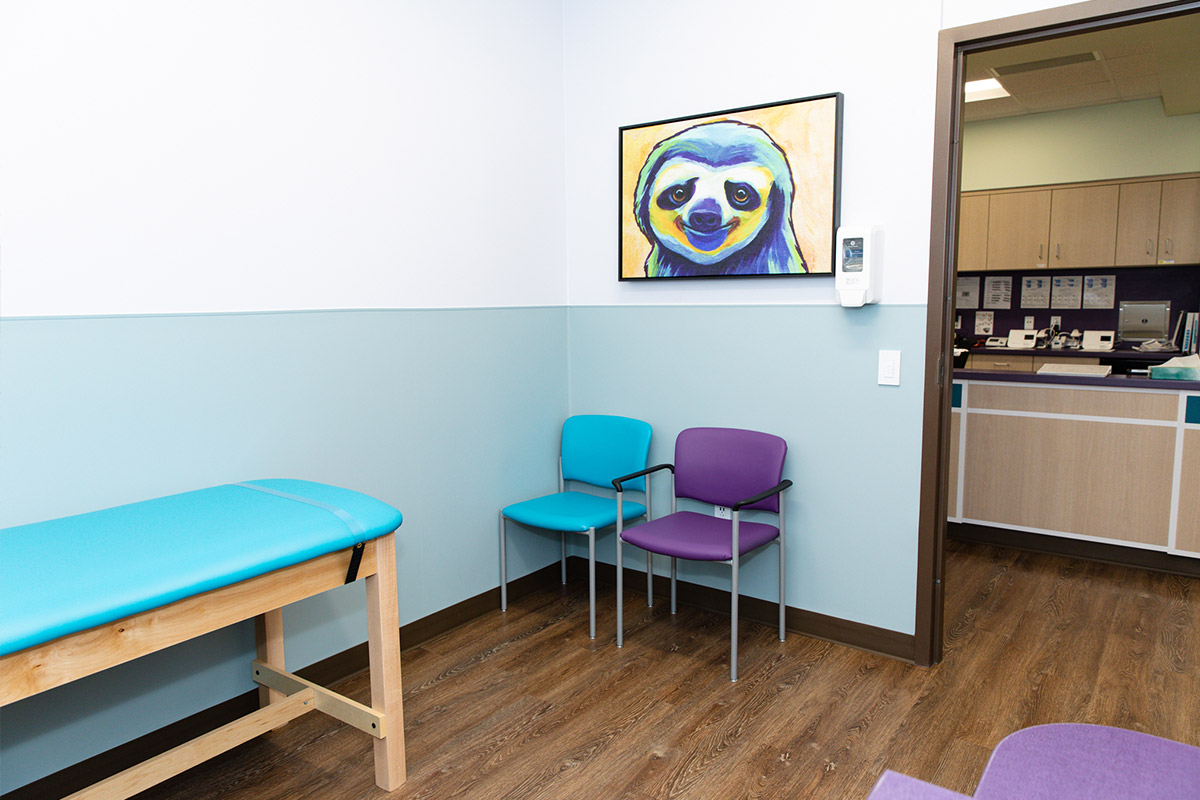 Patient room at Allen