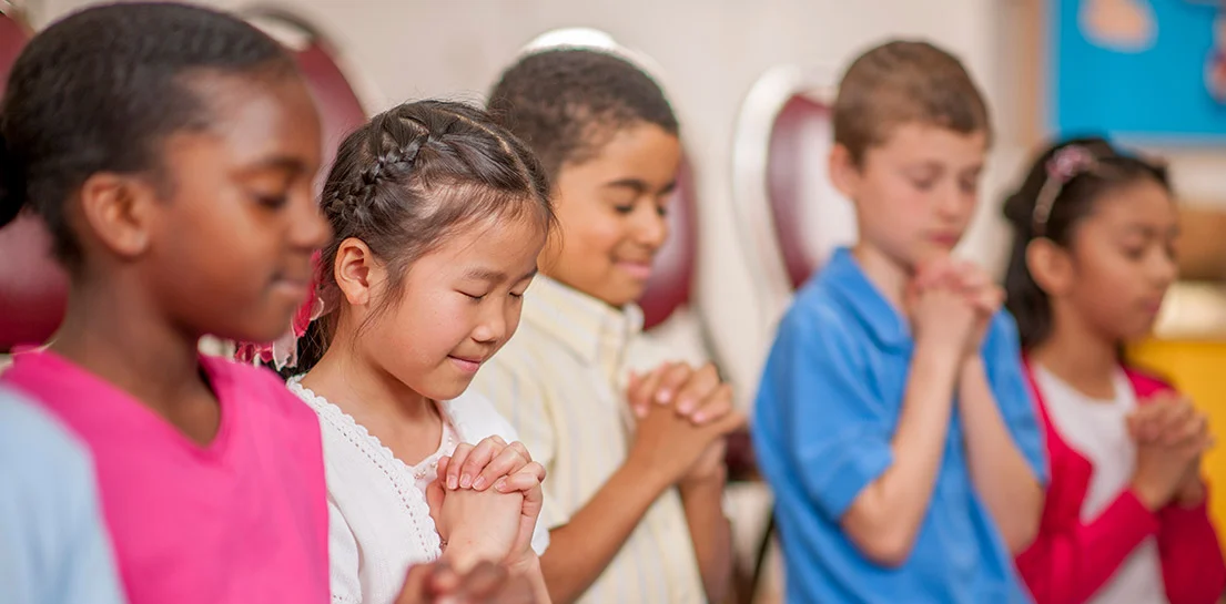 Children praying