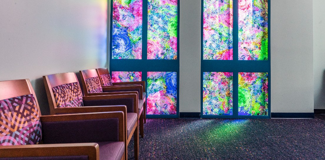 Stained glass at Prosper