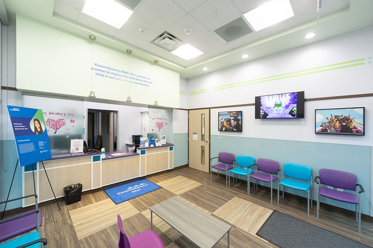 Interior of Cook Children's Pediatrics (Allen)