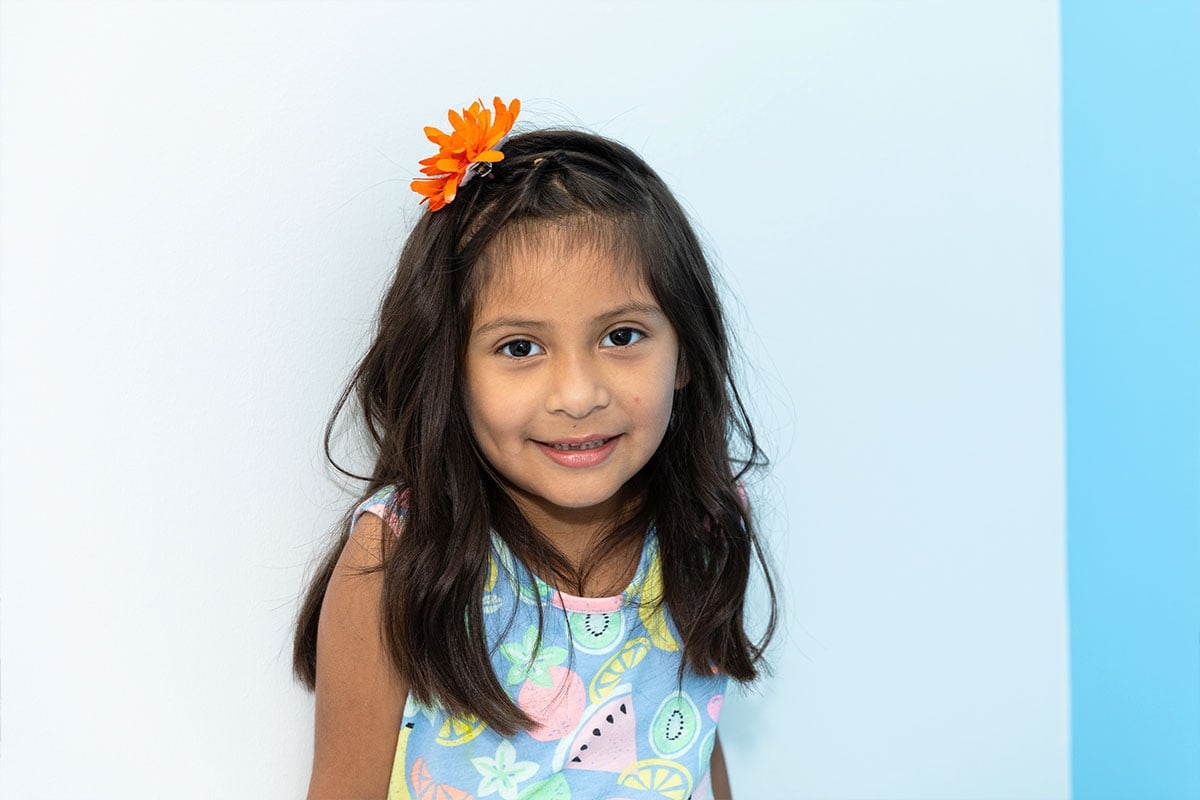 Girl patient at the office