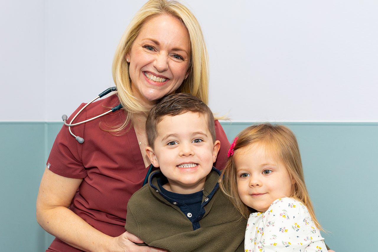 Dr. Erin Bridgewater with patient