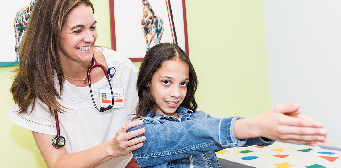 Dr. Sherrod with patient