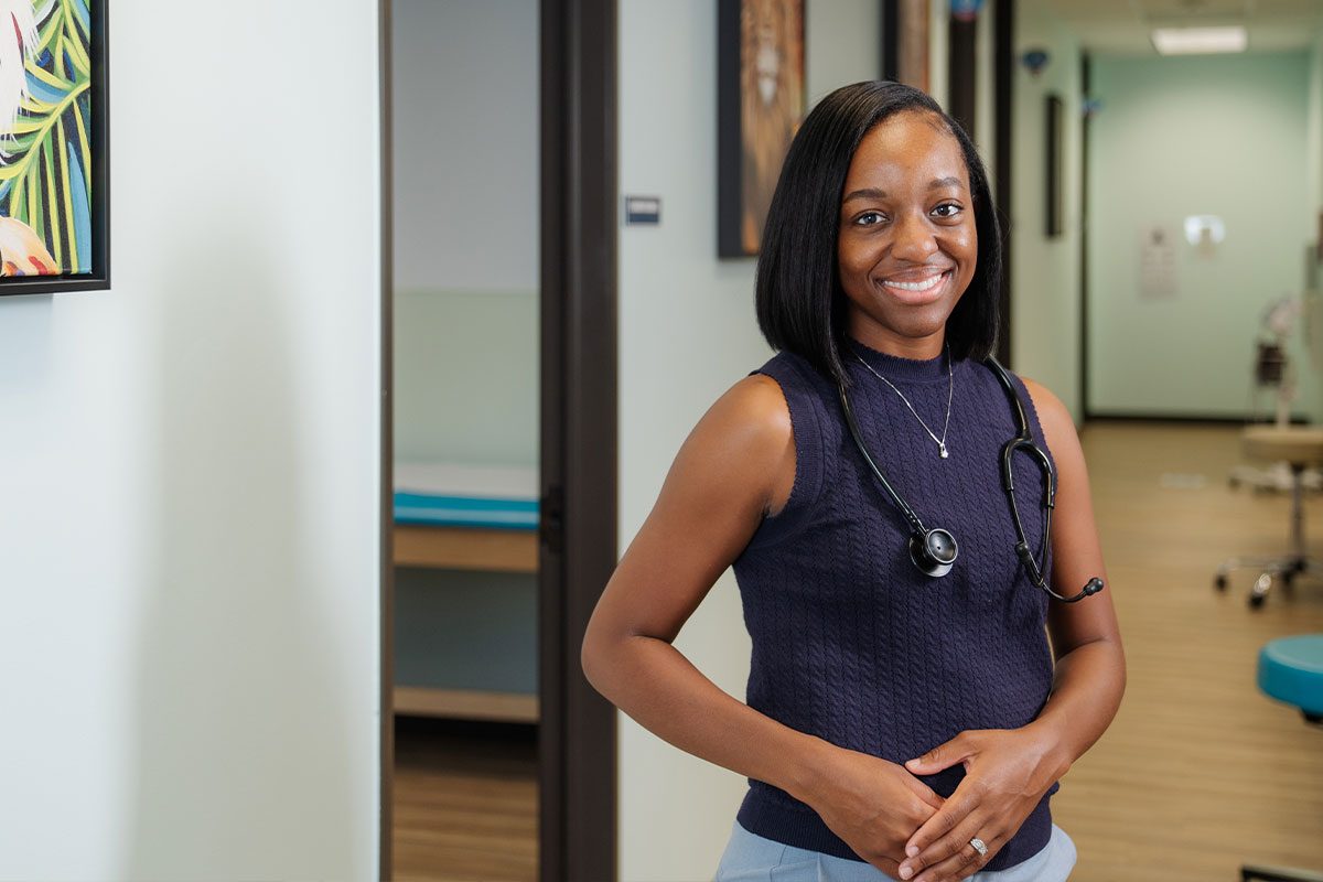A pediatric physician at a primary care office in Frisco, Texas