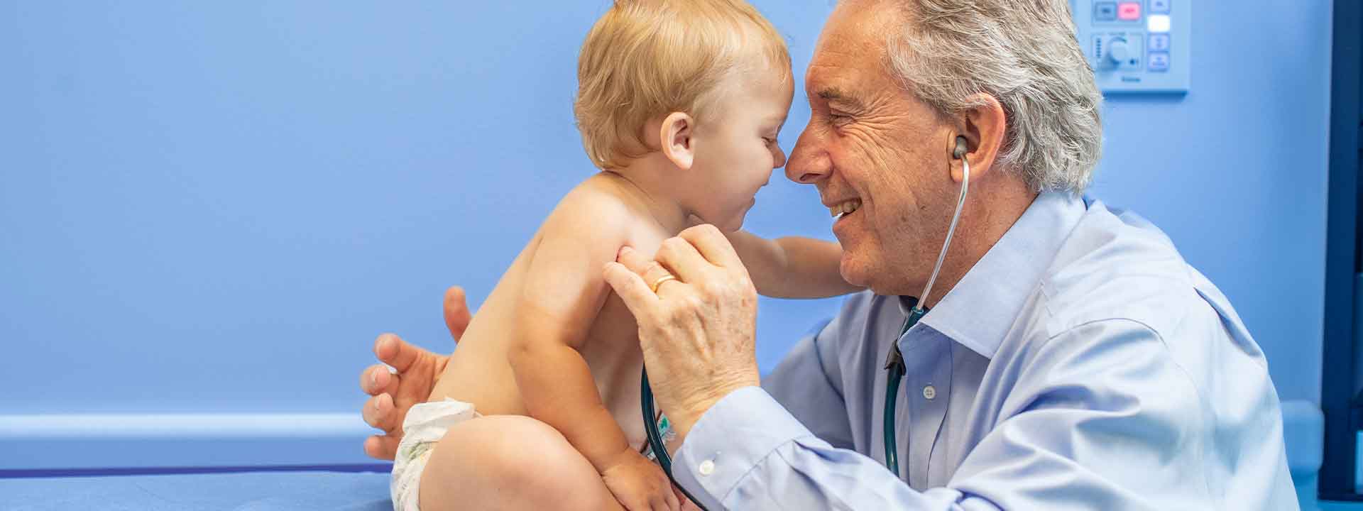 Physician with patient